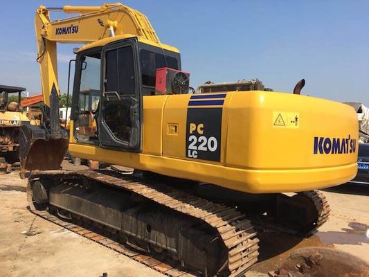 Chiny PC220-7 Długość wysięgnika 5850 mm 22 Tonaż Używana koparka Komatsu dostawca