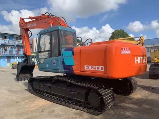 Chiny Godziny pracy 4074h 0.8cbm EX200-3 Używana koparka Hitachi dostawca