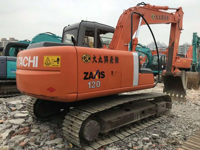 Rozmiar buta 600mm 2013 rok 12 ton ZX120 Używana koparka Hitachi 0