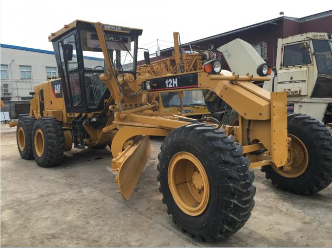 123KW 2000rpm Moc Caterpillar 12H Używana równiarka drogowa 0