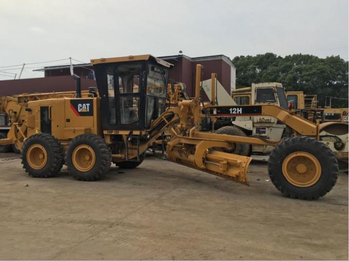 123KW 2000rpm Moc Caterpillar 12H Używana równiarka drogowa 1