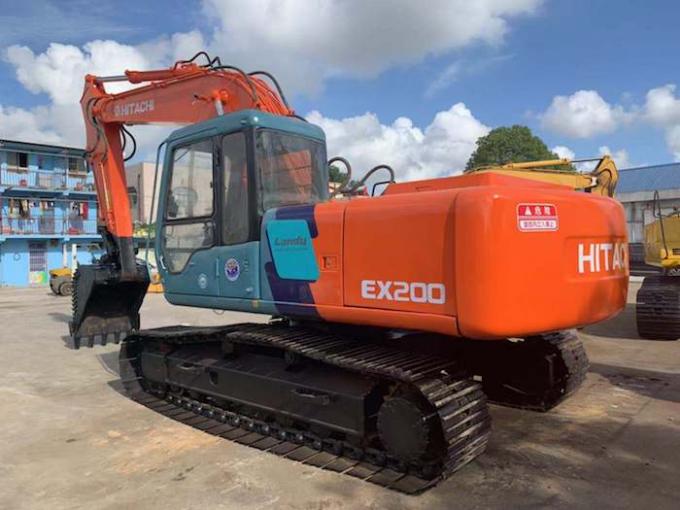 Godziny pracy 4074h 0.8cbm EX200-3 Używana koparka Hitachi 0